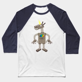 Unicorn Robot Baseball T-Shirt